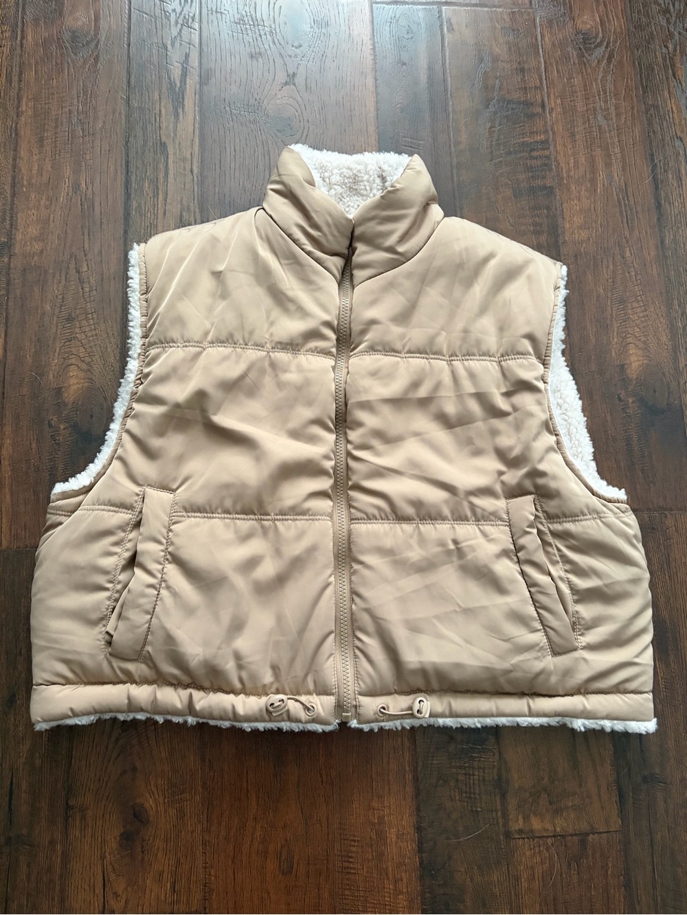 Thread & Supply Reversible Sherpa Puffer Vest